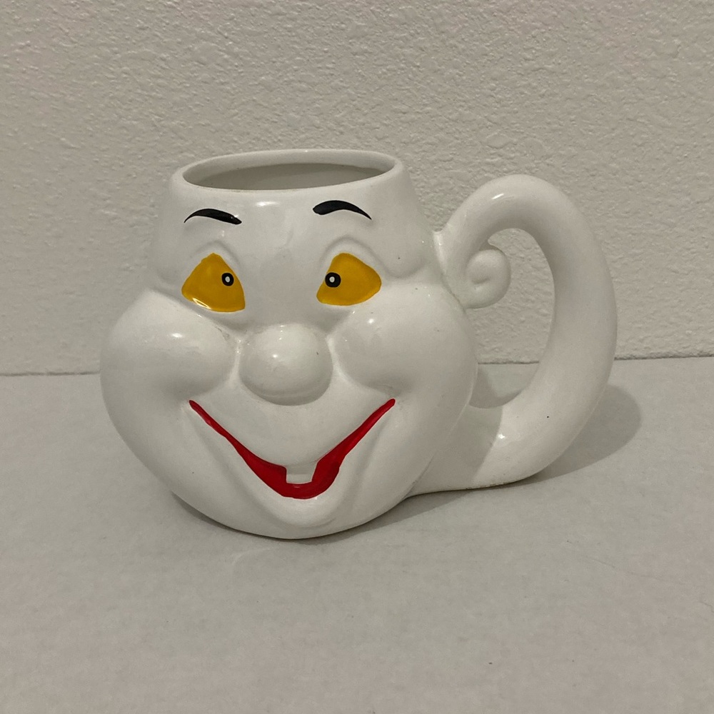 Vintage Retro Halloween Ghost Mug Hermitage Pottery 1998 4” X 5.5”.